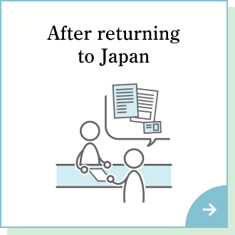 After returning to Japan